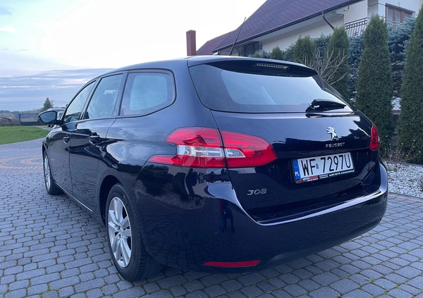 Peugeot 308 cena 46900 przebieg: 130000, rok produkcji 2020 z Puszczykowo małe 407